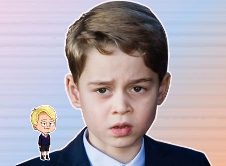 Prince geroge and his cartoon version 